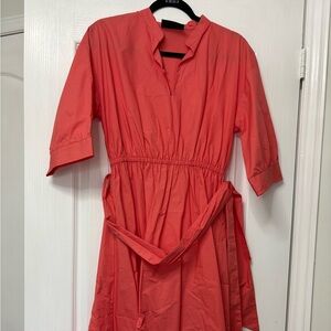 Les Copains Coral Midi Dress